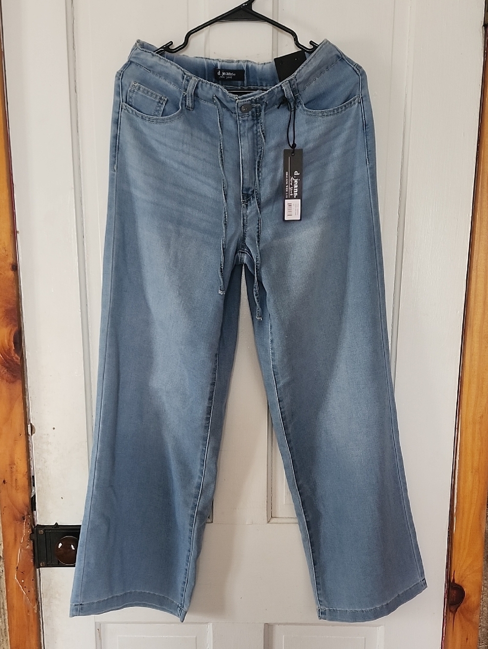 d. jeans Light Blue Wide Leg Drawstring Jeans